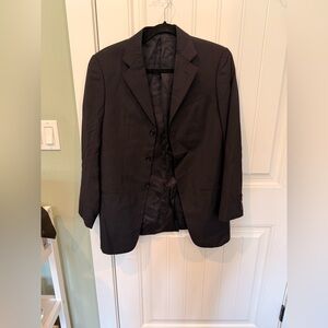 Armani Collezioni Black Pinstripe Blazer - IT 46R (US 36R)